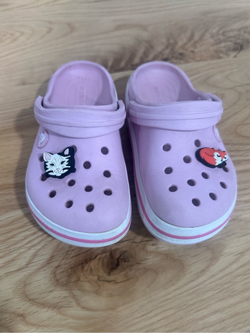 Kids Pink Crocs - Comfortable Slip-On Size 11 Toddler